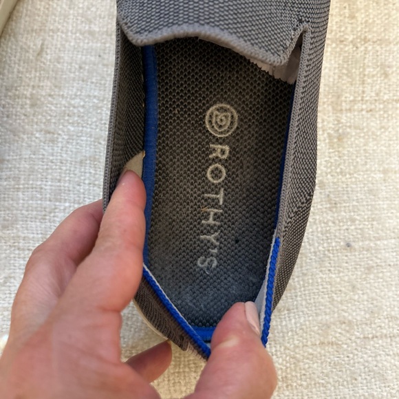 Rothy’s Women’s The Original Slip On Sneakers Gray Round Toe Size 10 - Picture 6 of 8